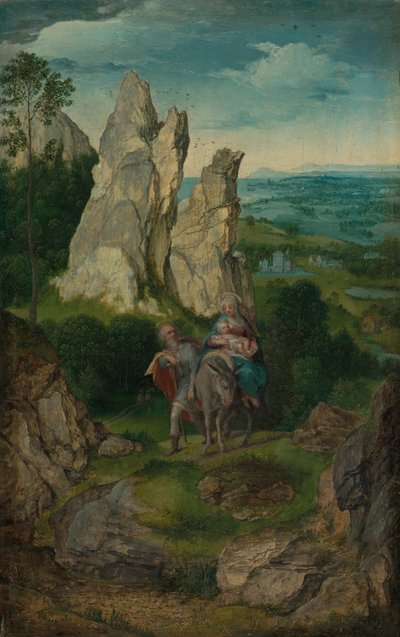 エジプトへの逃避 作： Follower of Joachim Patinir
