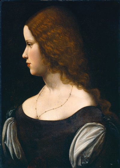 若い女性の肖像 作： Follower of Leonardo da Vinci