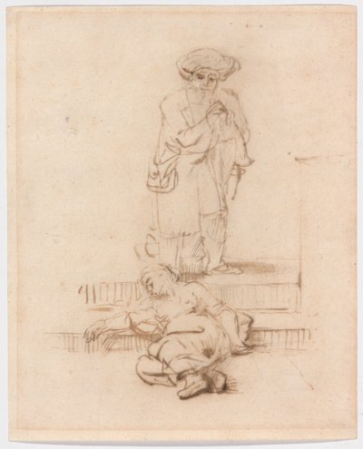 レビ人と犯された女の後にコピー 作： Follower of Rembrandt van Rijn