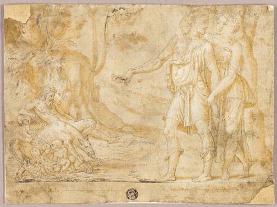 ファウストゥルスとメレンティア ロムルスとレムスを発見 作： Fontainebleau School