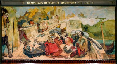 ブラッドショーのマンチェスター防衛 AD 1642 作： Ford Madox Brown