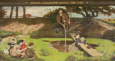 ダルトン、マーシュ・ファイヤー・ガスを収集 作： Ford Madox Brown