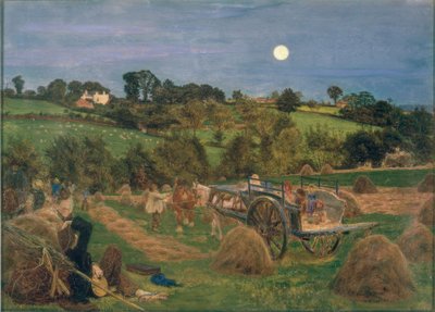 干し草フィールド 作： Ford Madox Brown