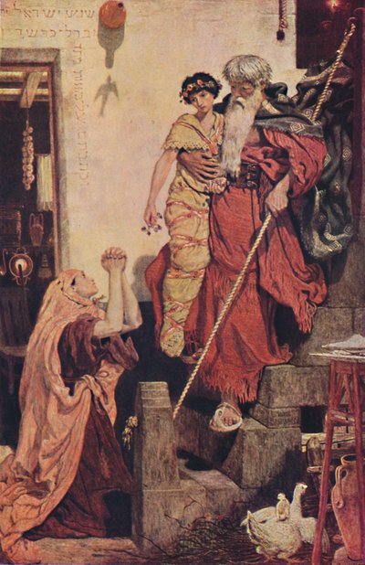 エリヤが未亡人の息子を復活させる、1868、1947 作： Ford Madox Brown