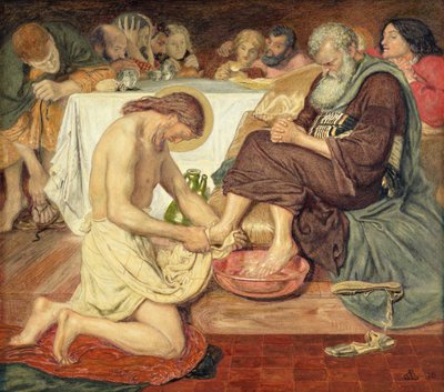 ペテロの足を洗うイエス 作： Ford Madox Brown