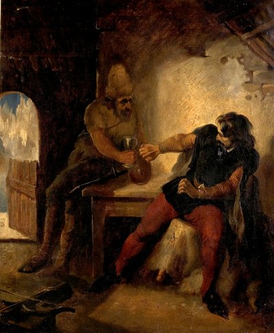 シャモアハンターズハットのマンフレッド、1850年頃 作： Ford Madox Brown