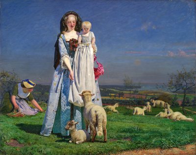1850 年代のプリティ バア ラム。 作： Ford Madox Brown