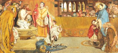 セントエドウィンの洗礼、1879 作： Ford Madox Brown