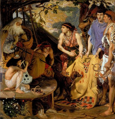 色とりどりのコート 作： Ford Madox Brown