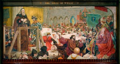 ウィクリフの裁判 作： Ford Madox Brown