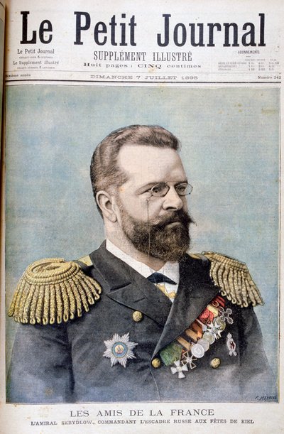 ニコライ・スクリドロフ提督、ロシア海軍将校、1895年 作： Fortuné Méaulle
