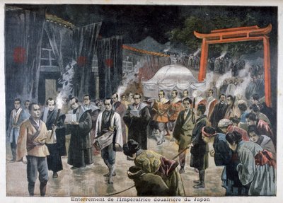 日本の皇太后の葬式、1897 作： Fortuné Méaulle