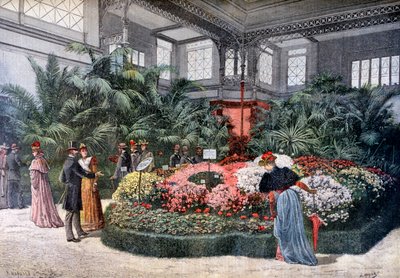 園芸展、クール・ラ・レーヌ、パリ、1892 作： Fortuné Méaulle