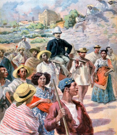 マダガスカルのM le Myre de Vilers、1894 作： Fortuné Méaulle