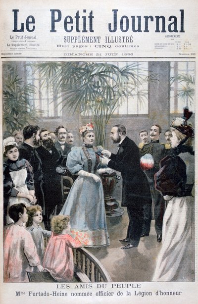 フルタドハイネ夫人は1896年にレギオンオブオナーの役員に任命されました 作： Fortuné Méaulle