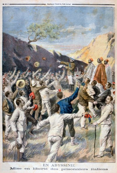 イタリア人囚人、アビシニア、1896年から解放 作： Fortuné Méaulle