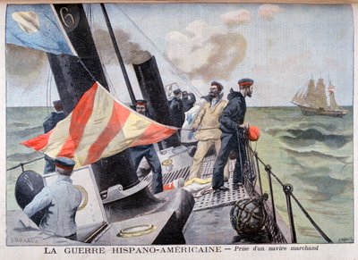 商船の捕獲、スペイン米戦争、1898 作： Fortuné Méaulle