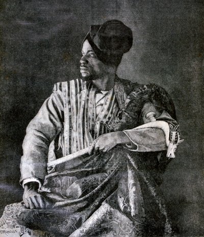 1893年、パリのベハンジン王の最高司令官ダホメ 作： Fortuné Méaulle