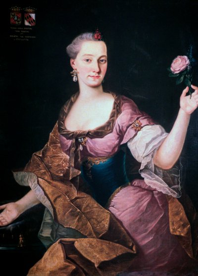 マリアアンナフレイインフォンエルベルク、リュブリャナ、c1741-1769 作： Fortunat Bergant