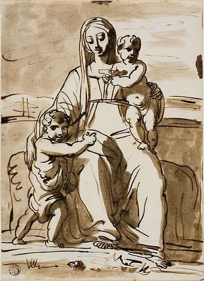 聖ヨハネと聖母子 作： Fortunato Duranti
