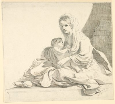 子供を持つ女性 作： Fortunato Duranti
