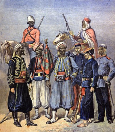 フランス植民地軍兵士 作： Fortune Louis Meaulle