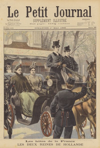 フランスのゲスト：オランダの女王二人 作： Fortune Louis Meaulle