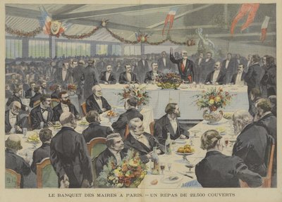 パリでの市長の宴会：22,500人分の食事 作： Fortune Louis Meaulle