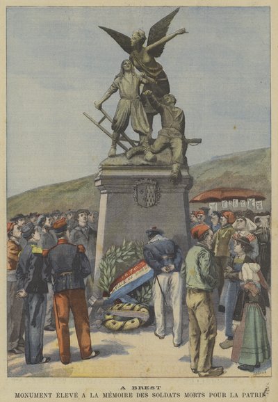 国民のために命を捧げたフランス兵を追悼してブレストに建立された記念碑 作： Fortune Louis Meaulle