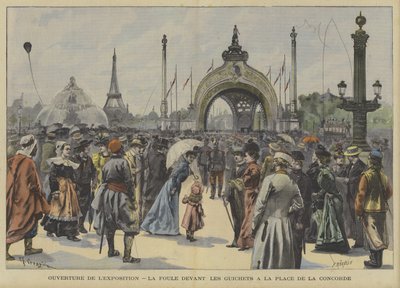 1900年万博のパリでのオープン 作： Fortune Louis Meaulle