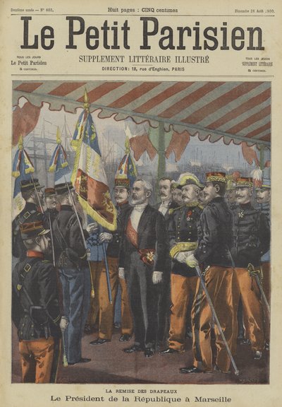 マルセイユを訪問するフランスのルベー大統領 作： Fortune Louis Meaulle