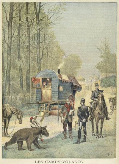 フランスの旅行者の国勢調査、1895年5月5日「Le Petit Journal」より 作： Fortune Louis Meaulle and Henri Meyer