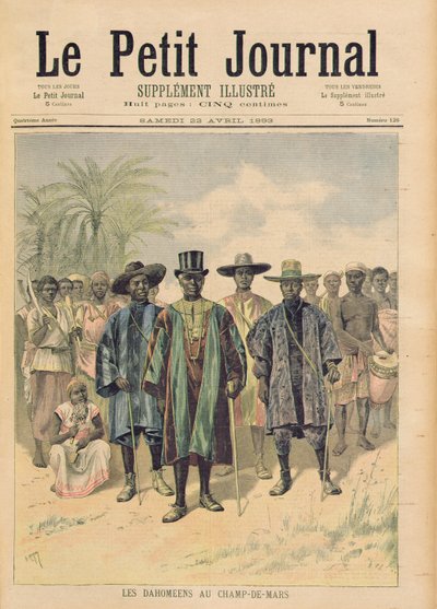 シャンドマルスのダホメアン、「ルプチジャーナル」のイラスト、1893年4月22日 作： Fortune Louis Meaulle and Henri Meyer