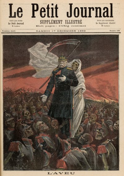 告白：オットーフォンビスマルク（1815-98）、死と、「ルプチジャーナル」、1892年12月17日より 作： Fortune Louis Meaulle and Henri Meyer