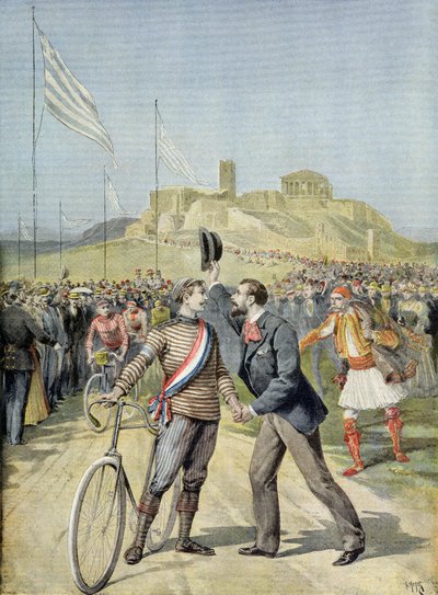 アテネのオリンピック、「ルプチジャーナル」、1896年4月26日 作： Fortune Louis Meaulle and Henri Meyer