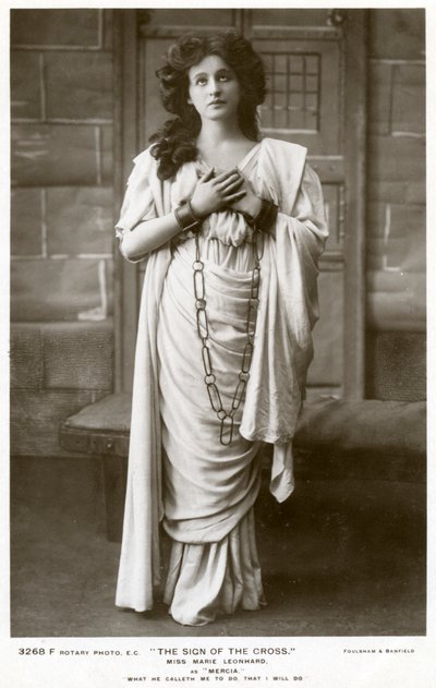 マリーレオンハルト、女優、c1900年代。 作： Foulsham and Banfield