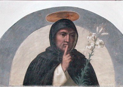 聖ドミニコ（1170年頃～1221年頃）（フレスコ画 作： Fra Bartolomeo