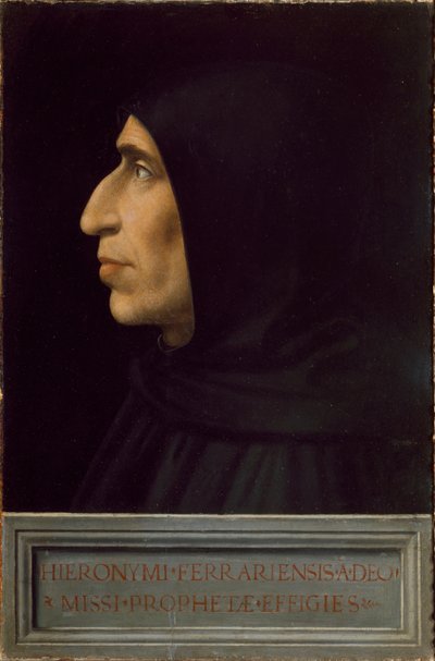 ジローラモ・サボナローラの肖像 作： Fra Bartolomeo