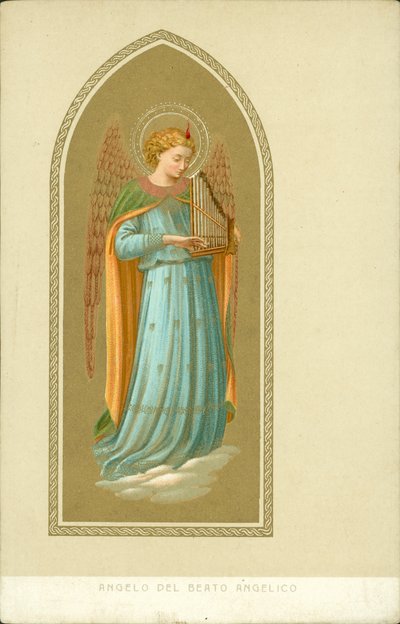 楽器を演奏する天使（クロモリソ） 作： Fra (after) Angelico