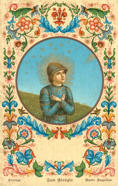 St.George (chromolitho) 作： Fra (after) Angelico