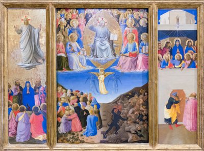 トリプティク（昇天、最後の審判、聖霊降臨） 作： Fra (c.1387 1455) Angelico