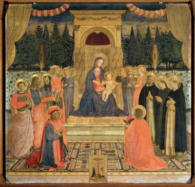 サン・マルコの祭壇画 1438-1440年頃 （パネルにテンペラ 作： Fra  Angelico