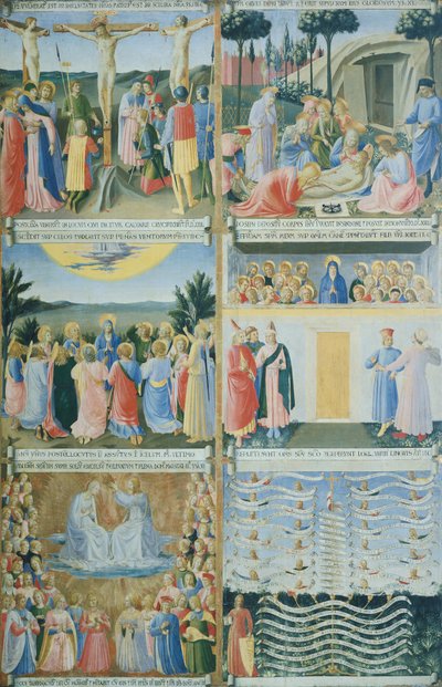 イエスの命が刻まれたアルジェンティ (銀の箱) のワードローブ 作： Fra (c.1387 1455) Angelico