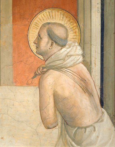 円柱のキリスト、処女と悔い改めたドミニコ会の聖人の姿 作： Fra (c.1387 1455) Angelico