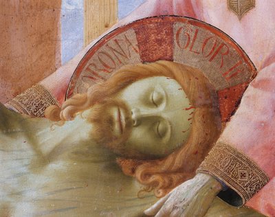 十字架からの降下」または「三位一体の祭壇画」（木にテンペラ 作： Fra  Angelico