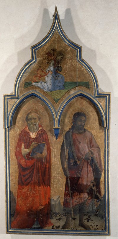 三位一体の幕屋の扉（サンタ・トリニータ）（木の上の絵 作： Fra  Angelico
