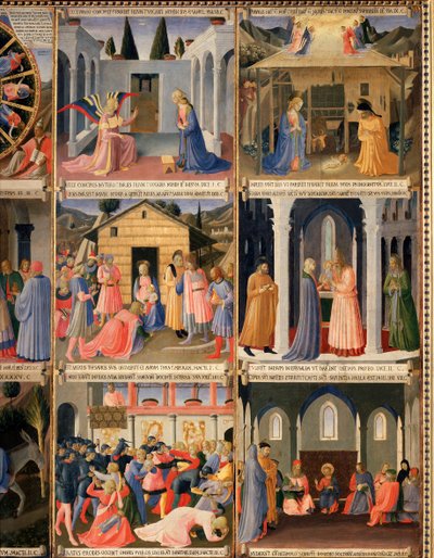 キリストの生涯」アルマディオ・デッリ・アルジェンティ(木にテンペラ 作： Fra  Angelico