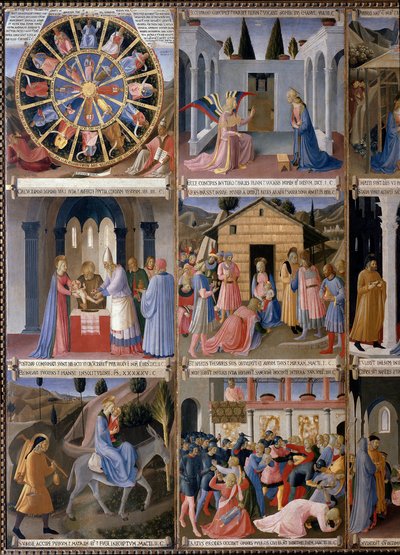 キリストの生涯」アルマディオ・デッリ・アルジェンティ(木にテンペラ 作： Fra  Angelico