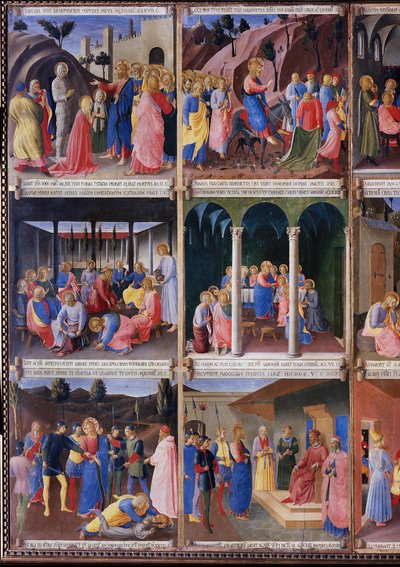 キリストの生涯」アルマディオ・デッリ・アルジェンティ(木にテンペラ 作： Fra  Angelico