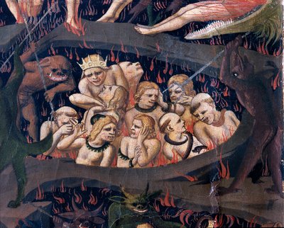 ザ・ラスト・ジャッジメント地獄（木にテンペラ 作： Fra  Angelico